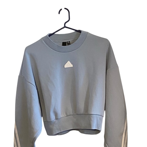 Adidas Sportswear FUTURE ICONS THREE STRIPES Sweatshirt powder blue athleisure - Picture 7 of 14